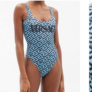 Versace Greca one piece swimsuit